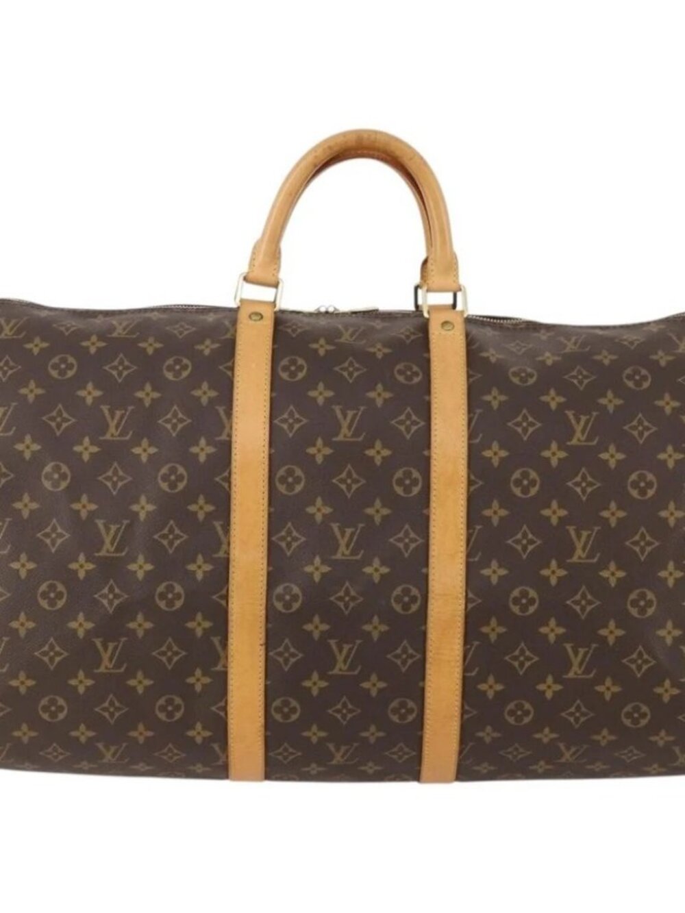 LOUIS VUITTON Monogram Keepall 55 Boston Bag M41424 LV Auth 171243A - Picture 3 of 14
